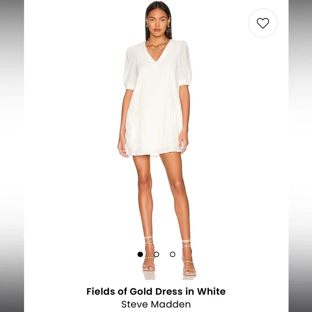 Fields of Gold Dress in White - Steve Madden - Picture 1 of 6